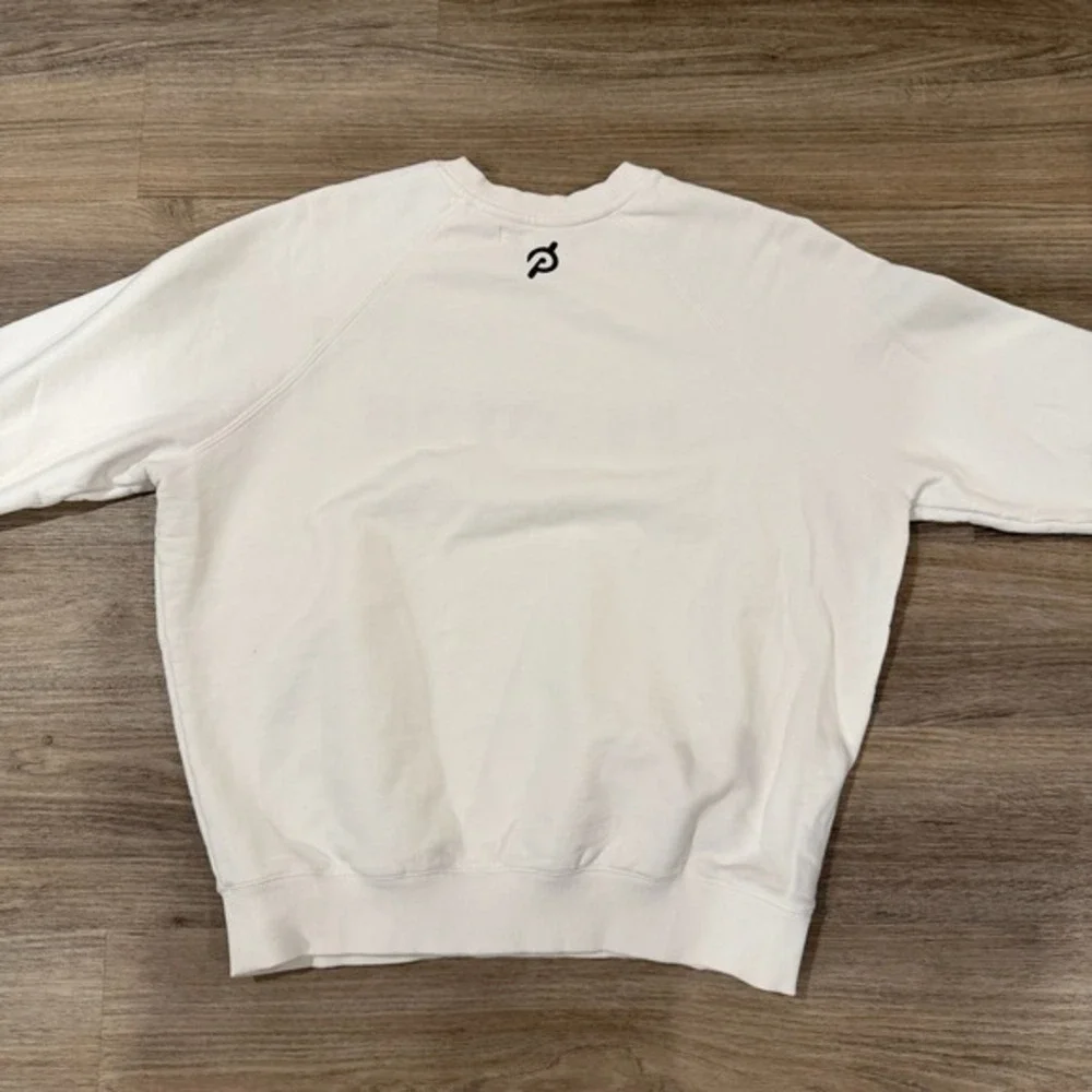 Spiritual Gangster x Peloton Classic Sweatshirt Womens Large‎ White Raised Logo - Picture 8 of 8